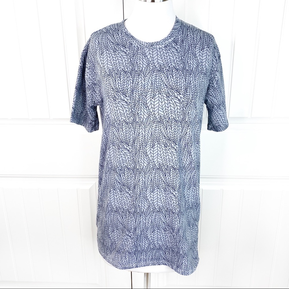 LuLaRoe Short Sleeve Leaf Print Patrick T T-Shirt